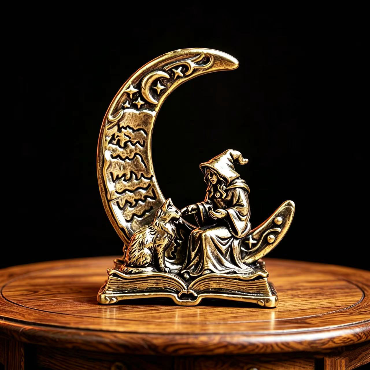 Vintage Collectible Ornaments - Statua Decorativa in Ottone della Strega