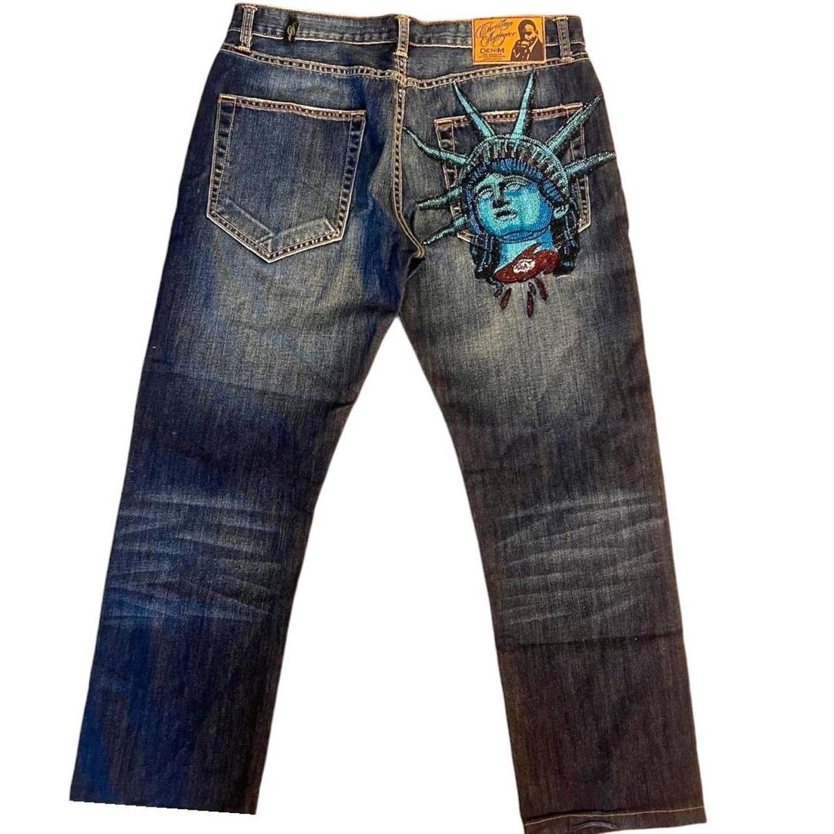 Jeans Y2k Anni 2000 con Stampa - Vintage Collectible Buttons recensione e prezzo