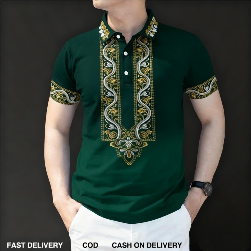 Polo Barong da uomo 2026, stil - Vintage Collectible Buttons recensione e prezzo