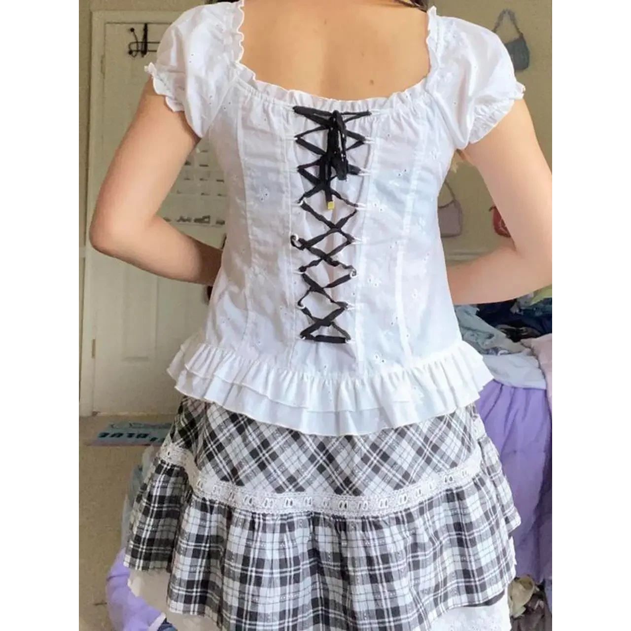 T-shirt da donna Kawaii Corset - Collectible Vintage T Shirts recensione e prezzo