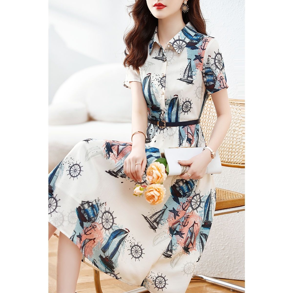 Moda donna elegante abito long - Vintage Collectible Buttons recensione e prezzo